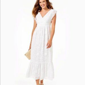 Lilly Pulitzer Autumn Ruffle Midi Dress